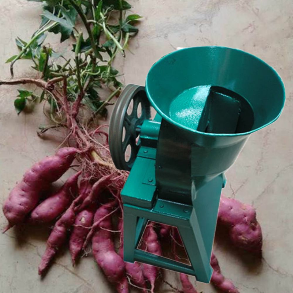 红薯粉碎机电动红薯切片机 使用锰钢刀盘芋头切片机 地瓜削片机