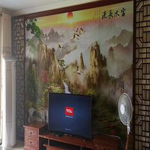 广东新型室内墙面装饰材料 电视背景墙A级防火 零甲醛3D背景墙