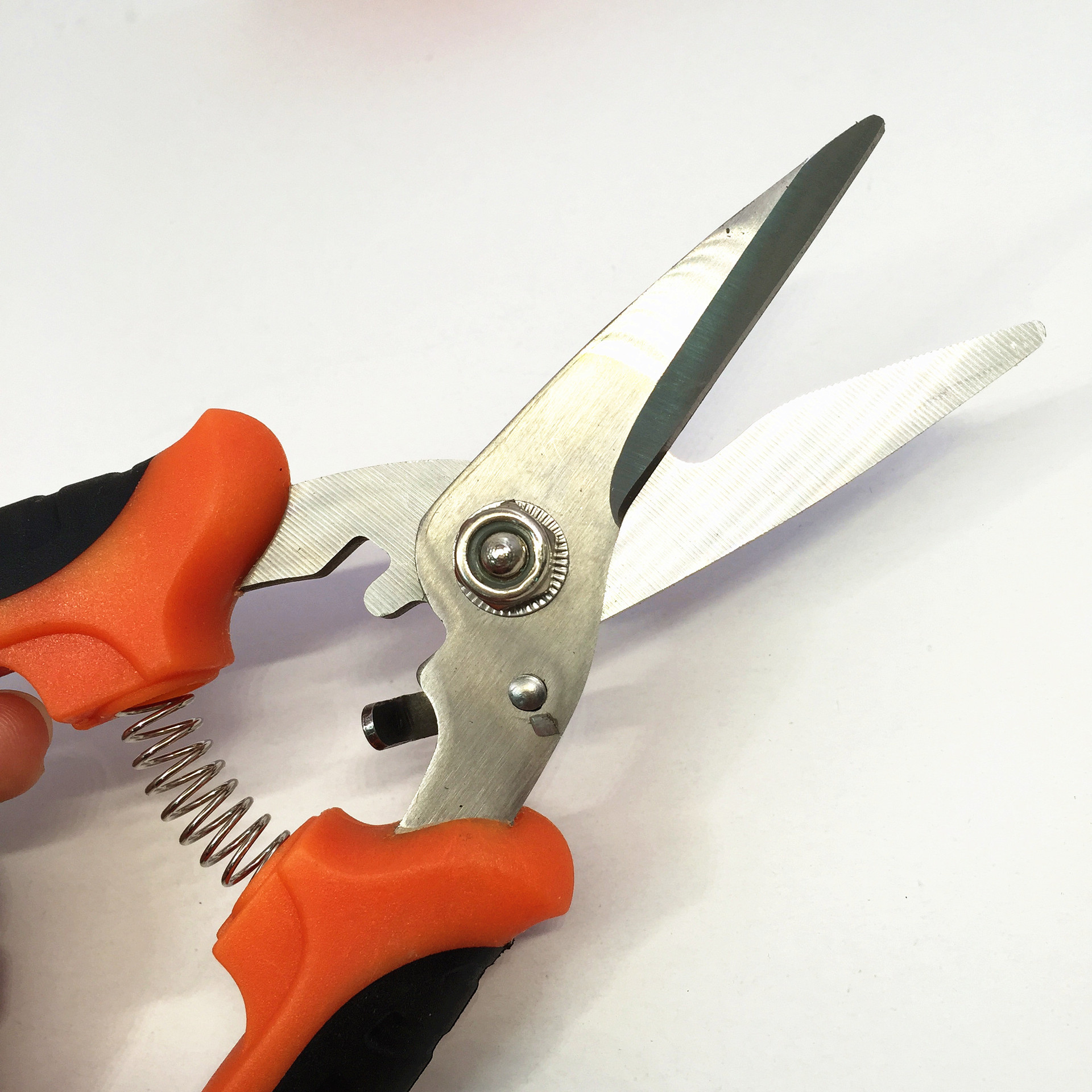 7寸多功能电工剪刀 电线剪 铁线剪 工业剪刀 线槽剪刀 树枝剪刀