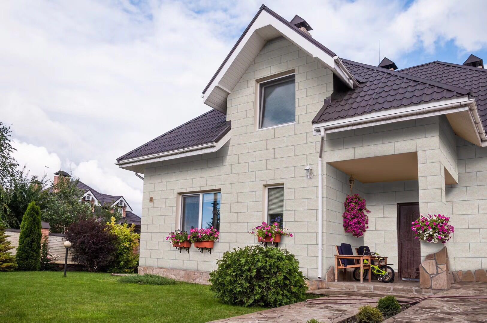 佛山别墅外墙瓷砖200400全瓷通体外墙砖仿花岗岩外墙瓷砖