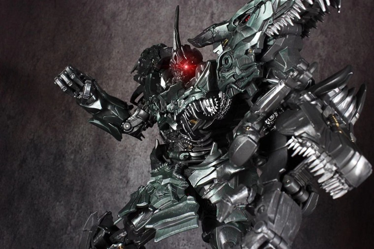 泰霸变形玩具 金刚hmk04恐龙钢索电影合金放大版机器人霸王龙模型