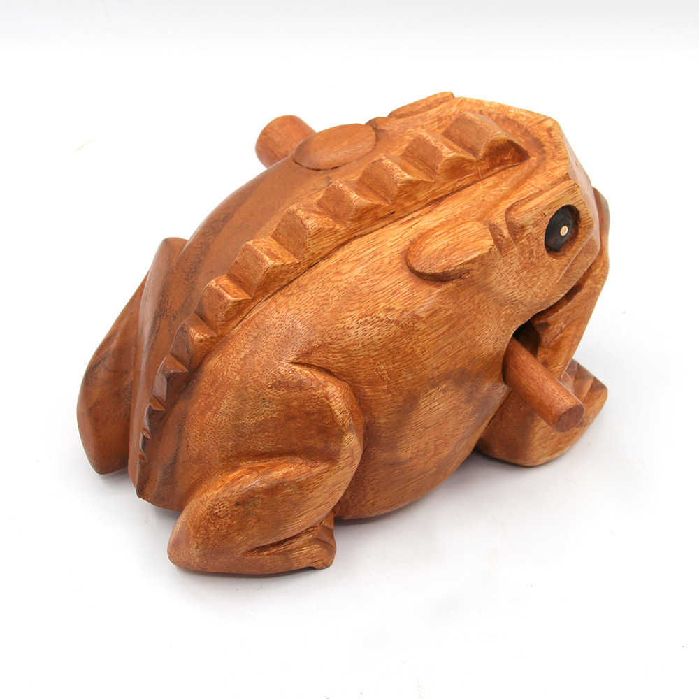 7号木青蛙 批发泰式木雕工艺品 木质家居摆饰 木质装饰
