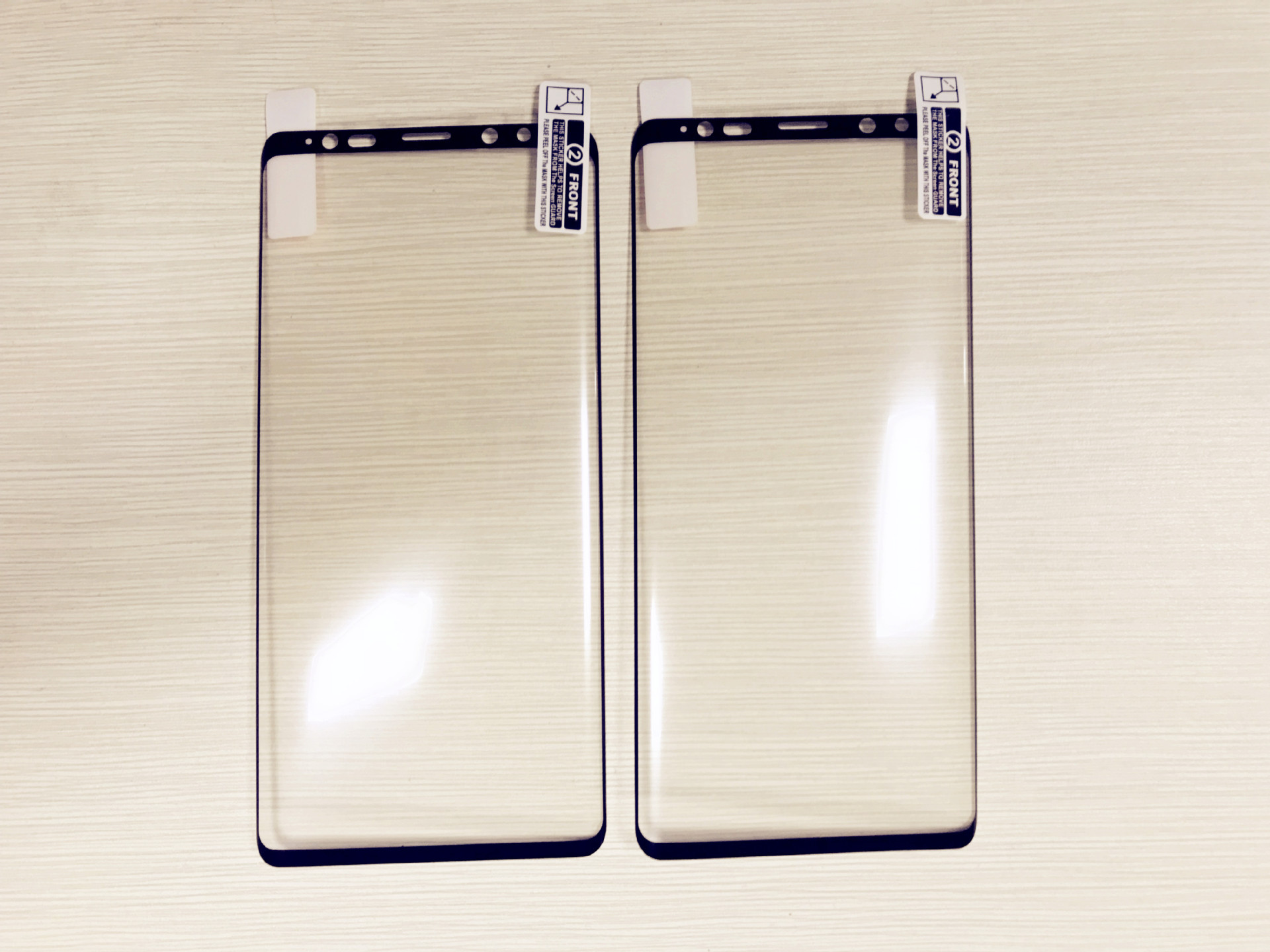 适用三星note9丝印手机保护膜 3d全覆盖热压膜 透明热弯膜批发