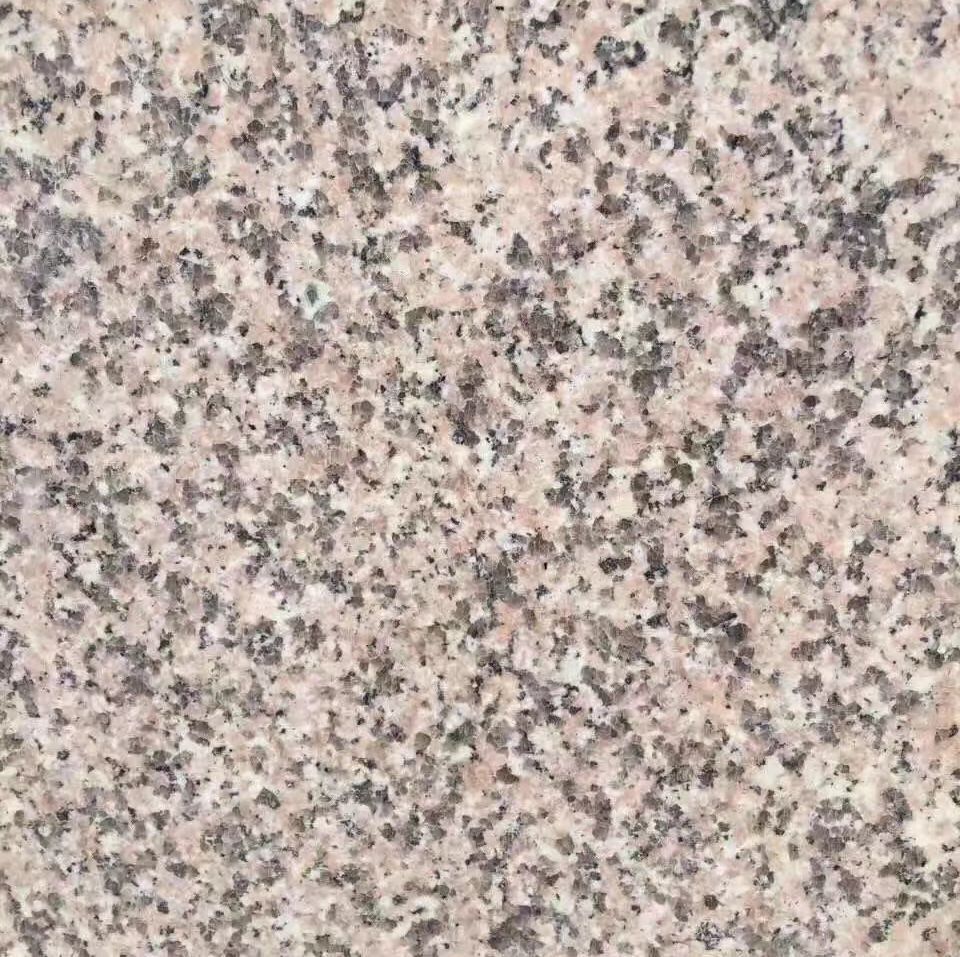 樱花红光面花岗岩板图片 桃花粉红花石材加工厂 粉红麻火烧面价格