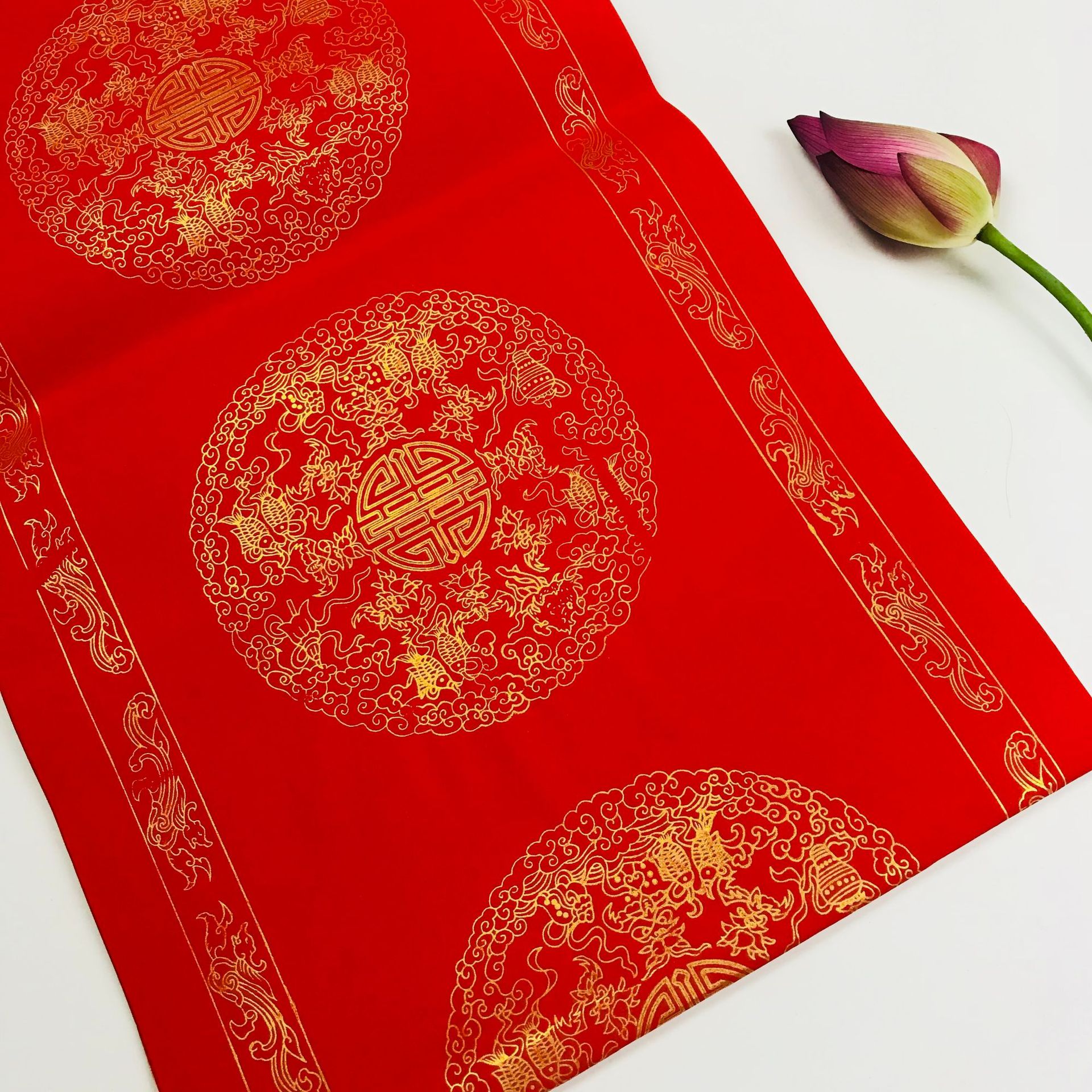 万年红宣纸对联加厚春联纸四尺六尺2米大门手写龙凤空白书法门对