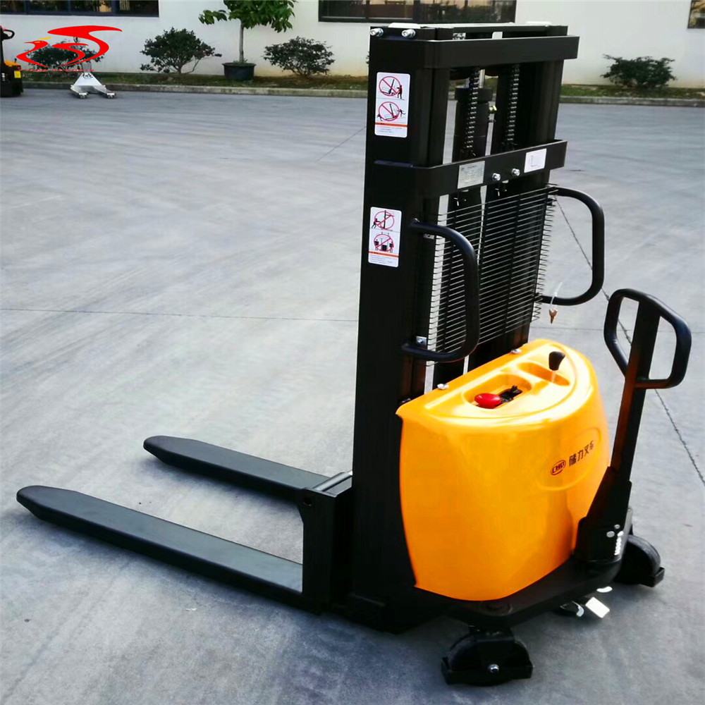 经济实惠型半自动卡板升降堆高机-广东电动装卸叉车批发定制