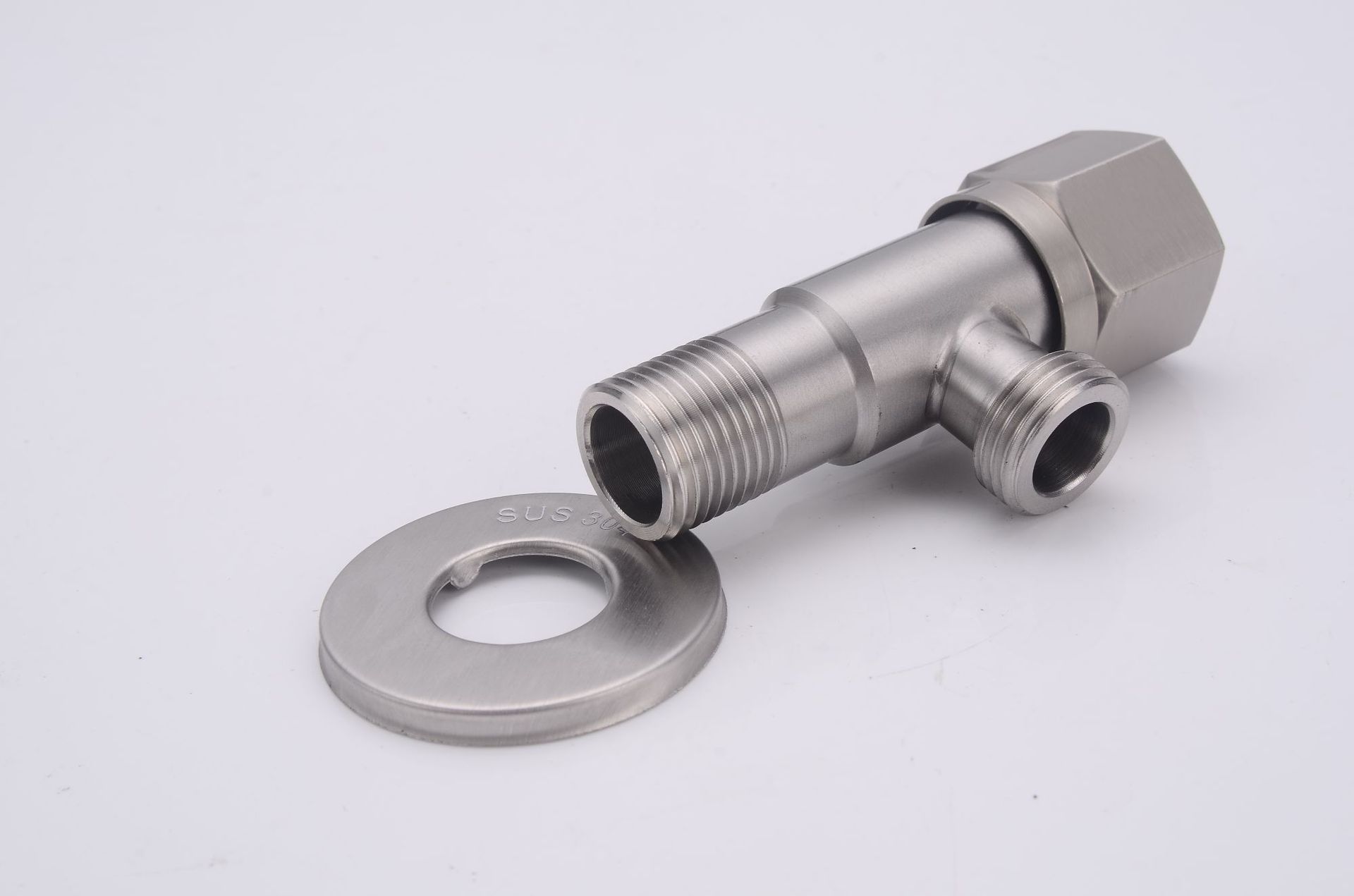 厂家直销 304不锈钢角阀 直角阀 拉丝三角阀 新款角阀 八字阀