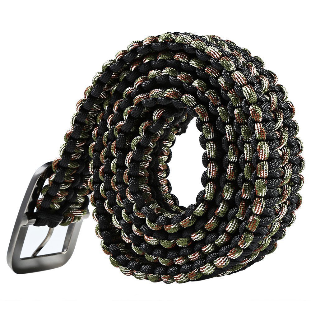 野营求生腰带 七芯伞绳腰带 纯手工 户外求生运动腰带