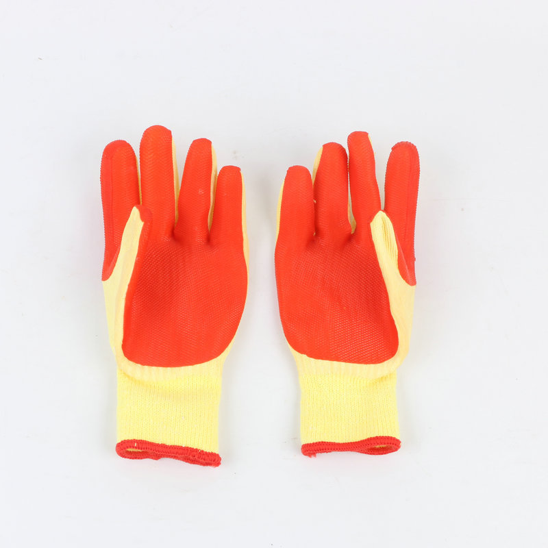 牛郎星nl118针织贴片手套 工业防割胶片劳保手套