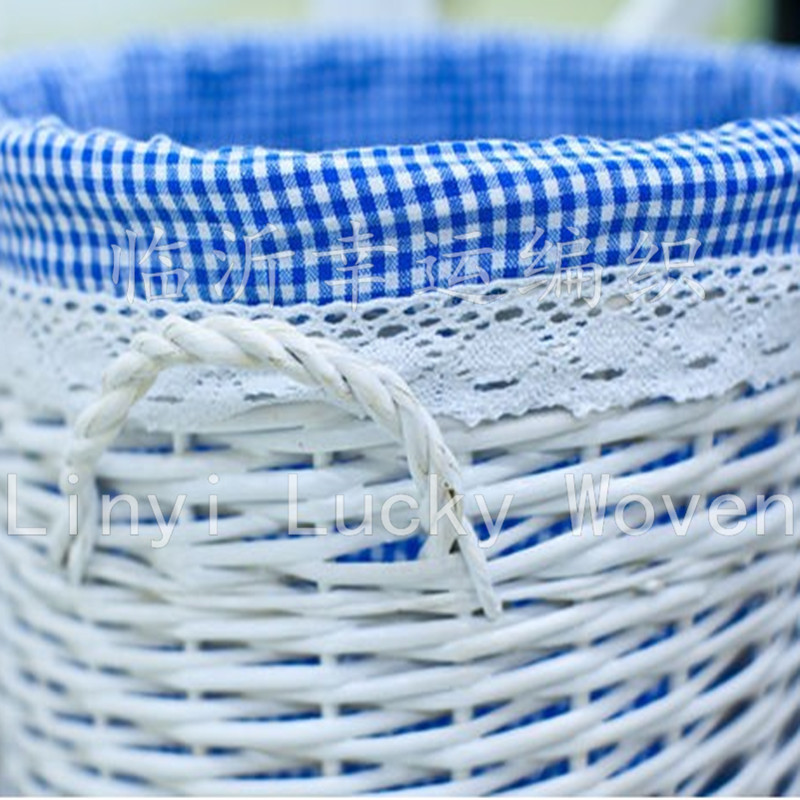 Lucky Woven High-End Wicker Including the Lining Cloth Hotel Clothes Storage Basket Household Hotel Laundry Basket