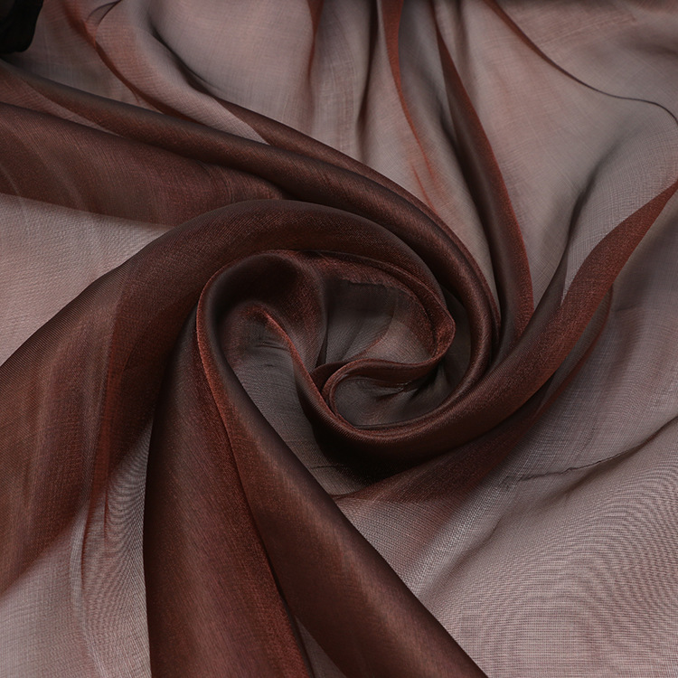 厂家直销涤纶面料50g梭织斜纹韩国纱布料婚庆装饰礼服亮丝南韩纱