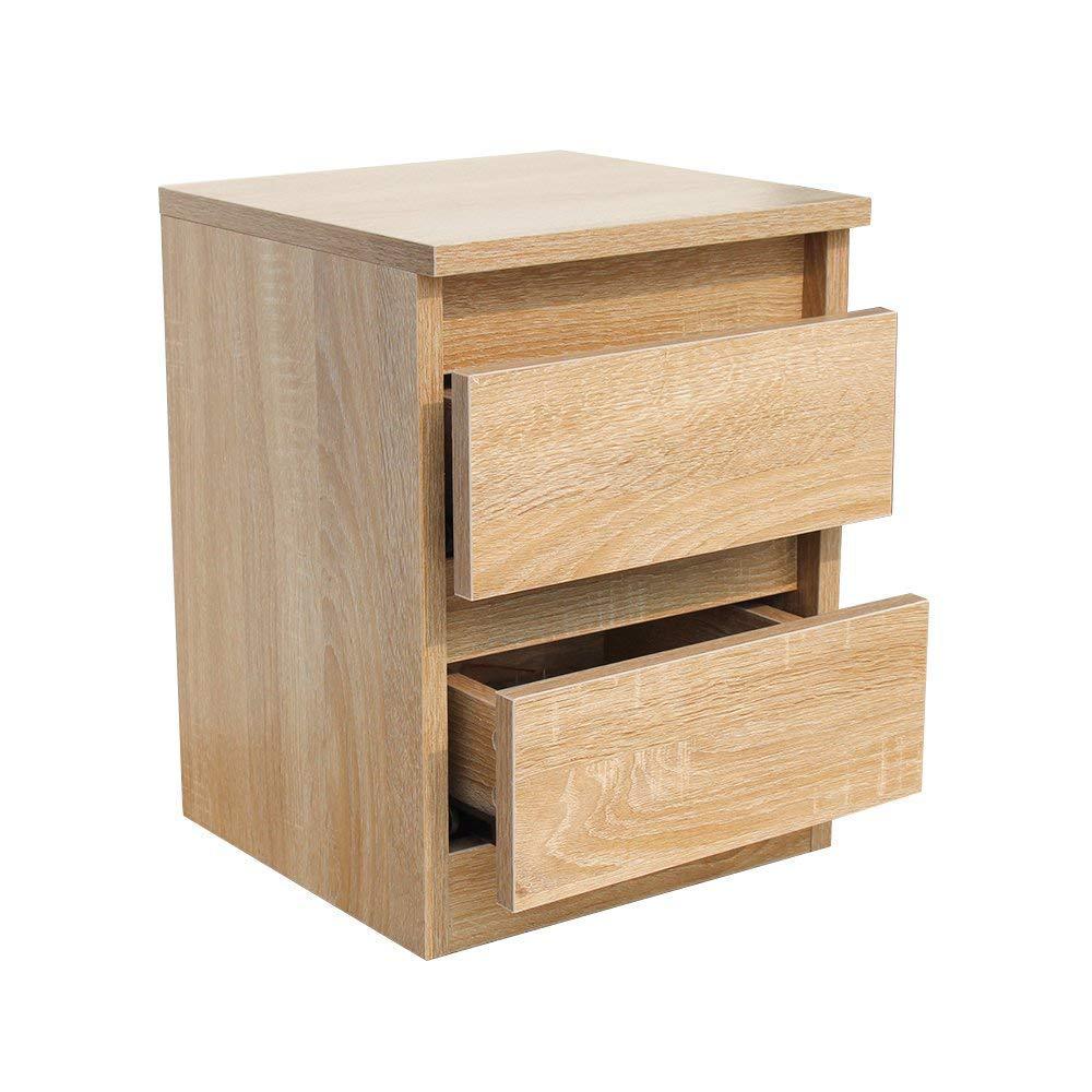 简约现代板式家具小型床头柜 家居家具卧室房间床边双抽屉床头柜