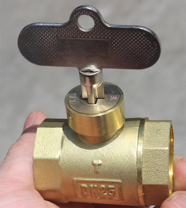 dn20 dn25 6分 1寸 十字锁闭阀 十字锁 阀门 供暖锁 球阀 工程