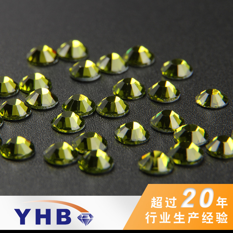 Exclusive for Cross-Border Clothing Accessories Hot Colorful Crystals Deep Olive round AB Magic Color Wholesale Bag Decoration Glass Drill