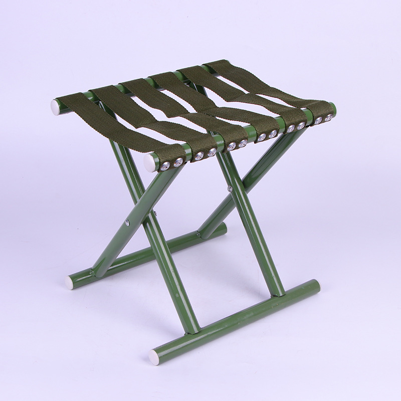 厂家直销钢管马扎折叠式马扎加厚加粗军工马扎钢管钓鱼凳厂家批发