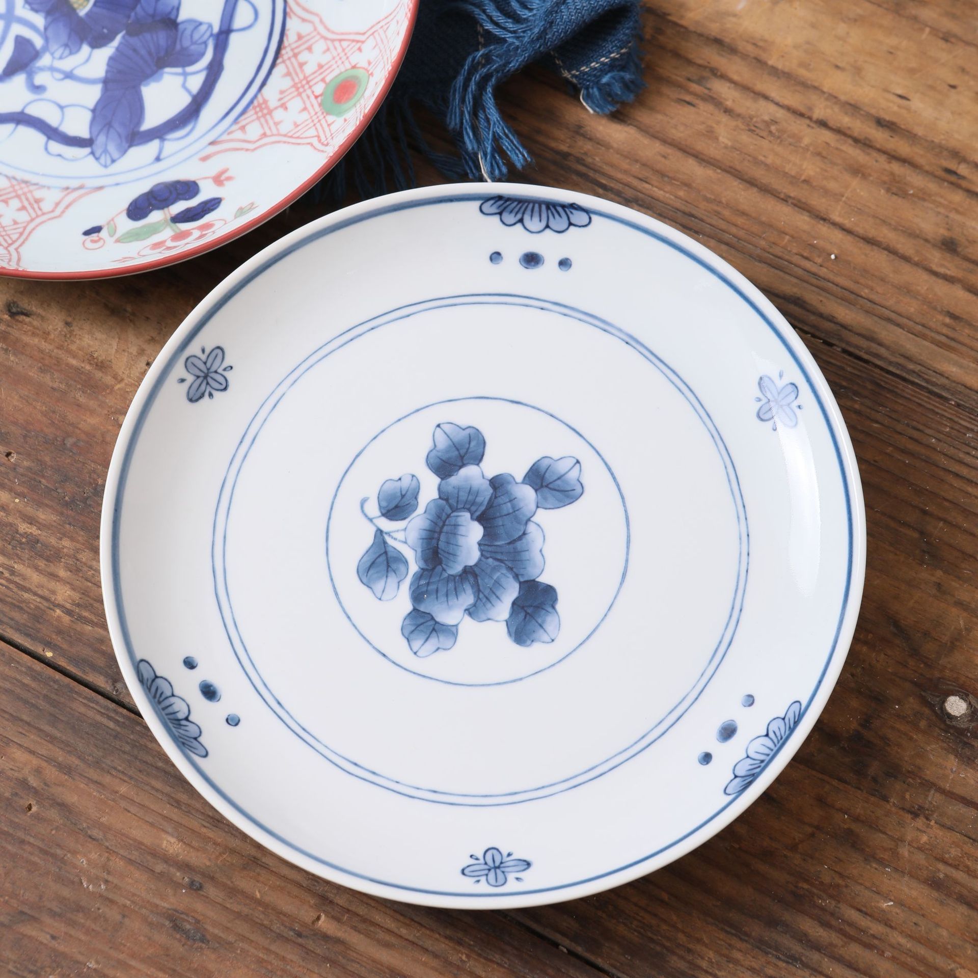 三分烧日式创意陶瓷深盘汤盘菜盘饭盘圆形盘子个性汤盘盘家用餐具