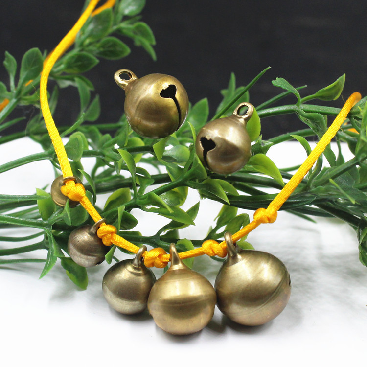 古铜铃铛 复古一字开口铜铃 手链钥匙扣项链配饰 圣诞宠物铃铛