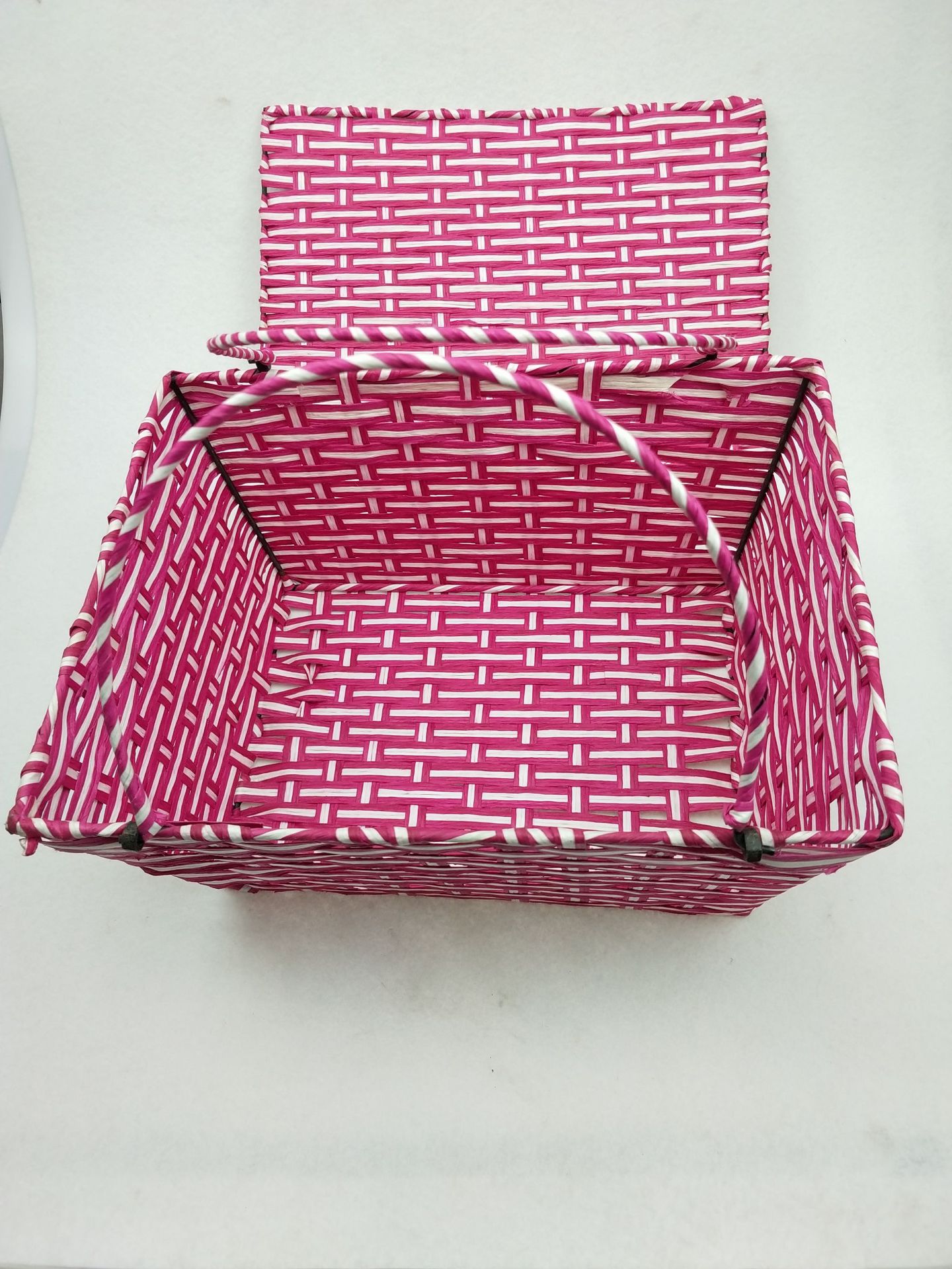 厂家直销手工编织鸡蛋筐鸡蛋篮 精美纸绳编织篮有盖鸡蛋篮 水果篮