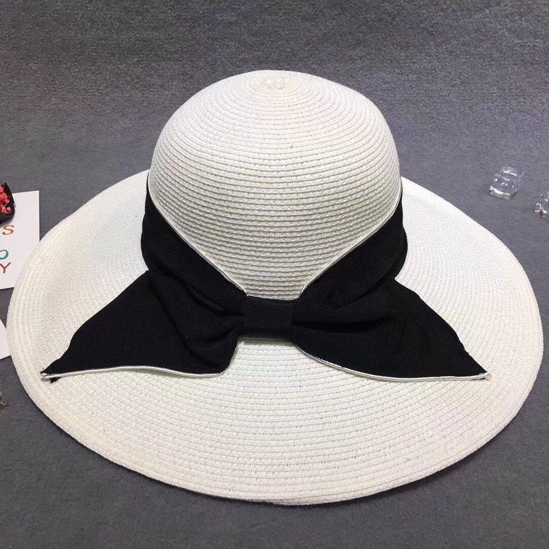 韩版流行蝴蝶结大沿帽 新款圆顶礼帽 批发帽子厂家直销