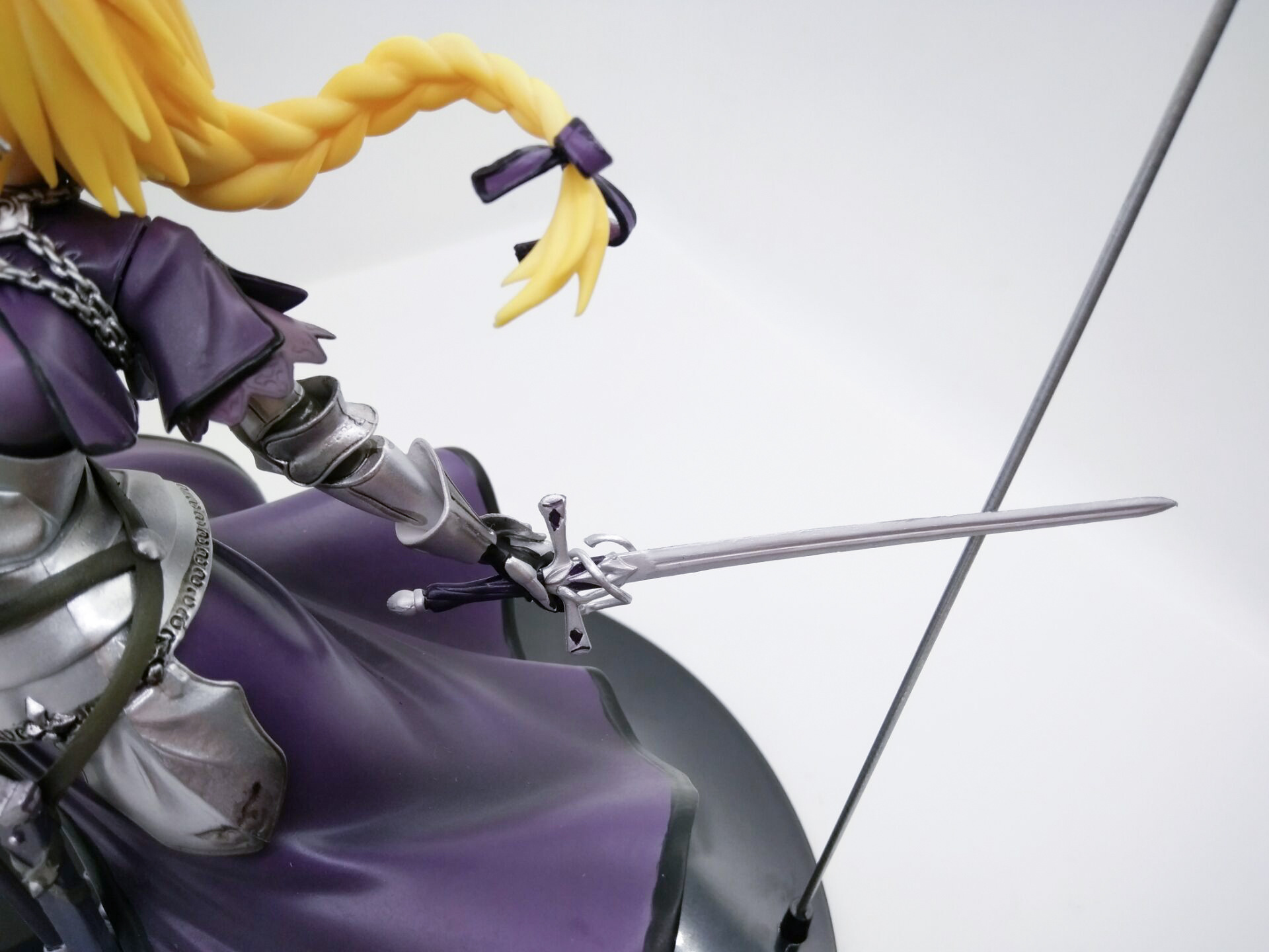 命运fate saber塞巴 圣女贞德 黑,白,紫盒装手办模型公仔