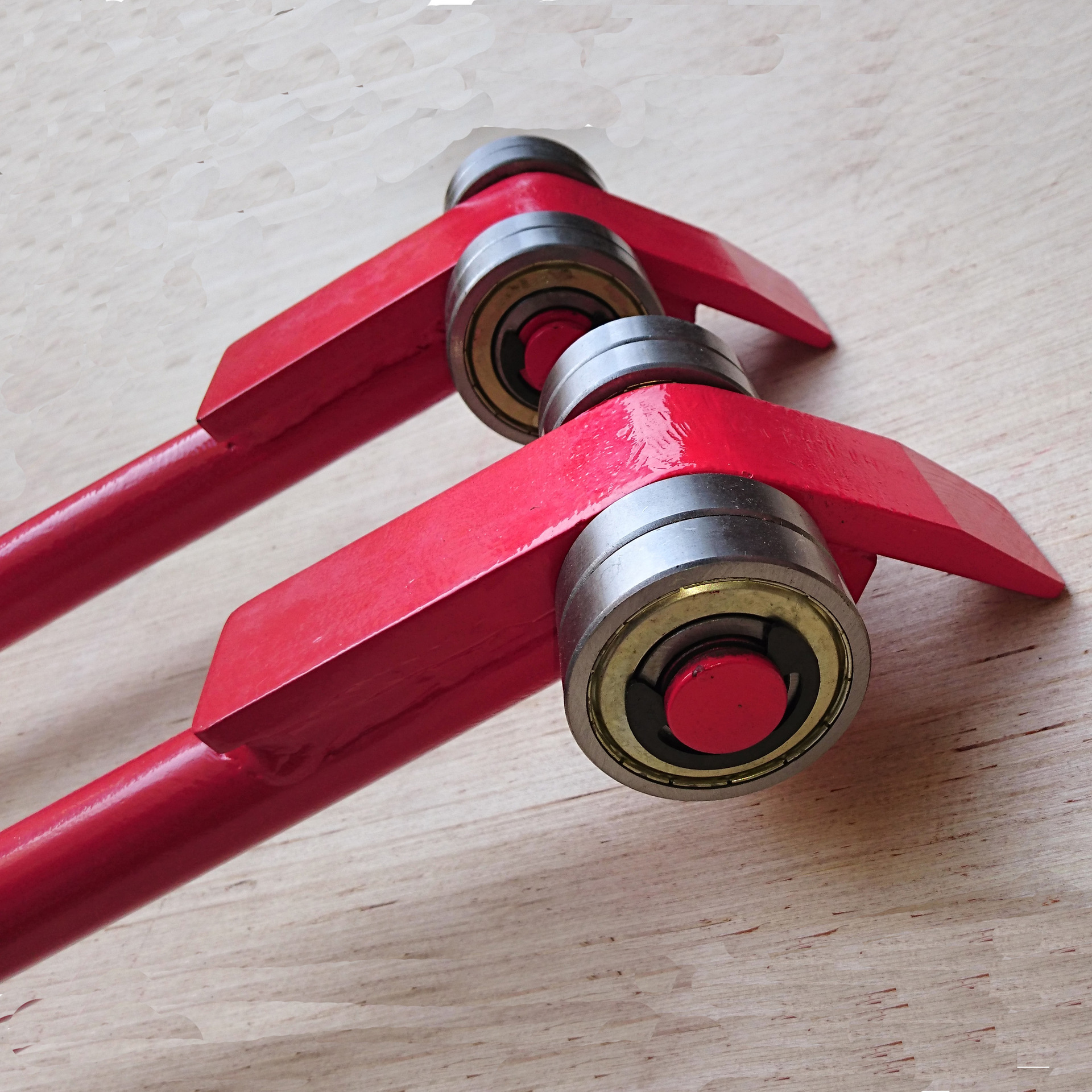 jo型撬杠撬棒 起重搬运撬棍 带轮子轴承撬棍设备搬运工具 3吨5吨