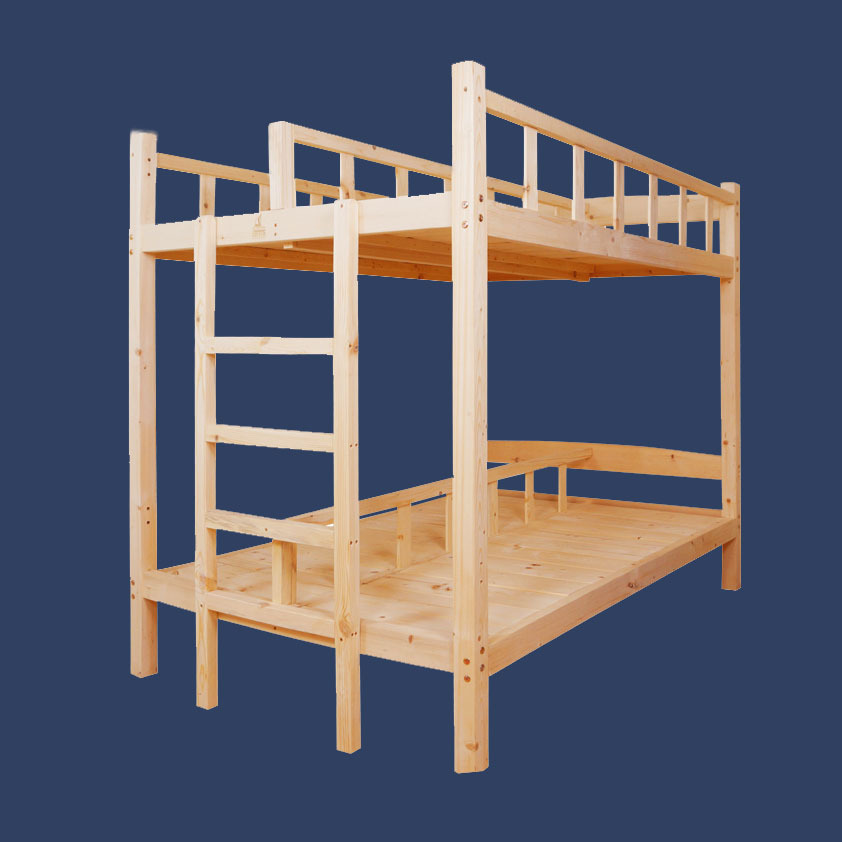 实木双层床上下铺双层床全实木学生床位配无缝加厚床板