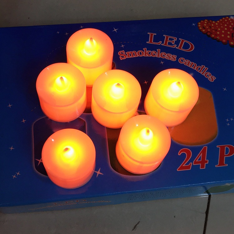 led电子仿真蜡烛灯 儿童diy灯笼配件 创意无烟婚庆道具生日庆典