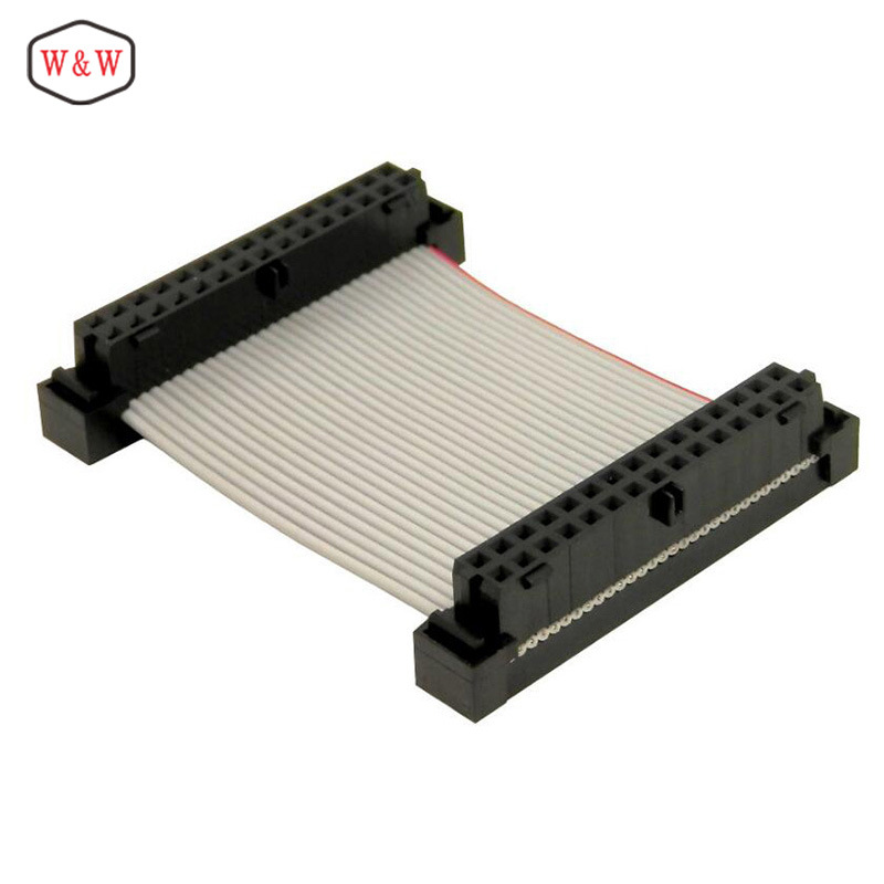 0idc(fc)排线 飞机头型插头压2651 1.0mm灰排线