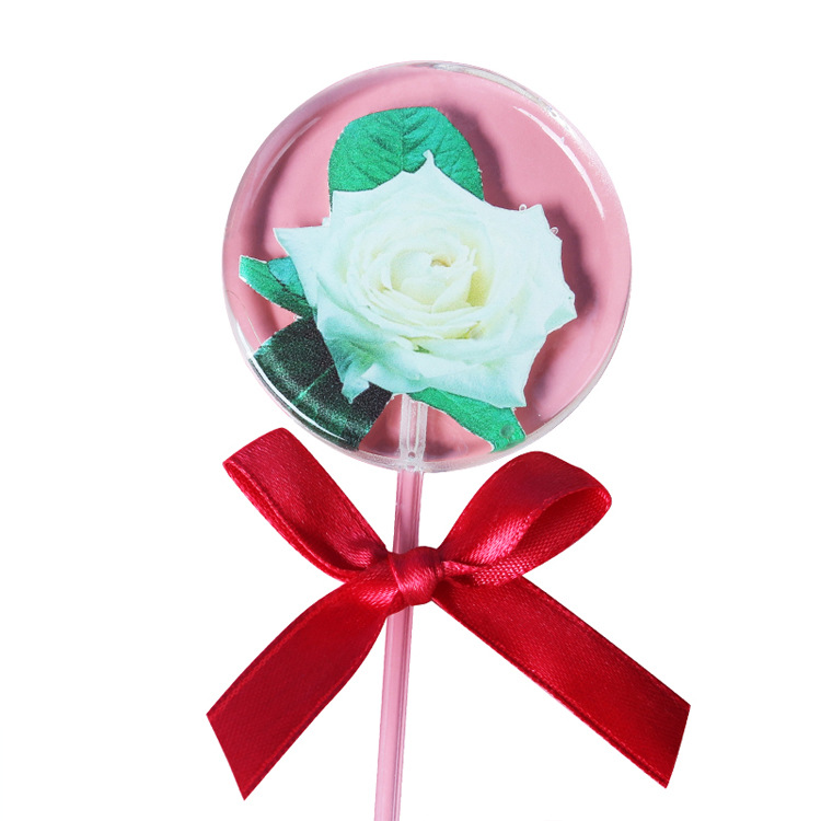 创意婚礼喜糖玫瑰花手工棒棒糖礼盒装情人节礼物求婚告白糖果批发