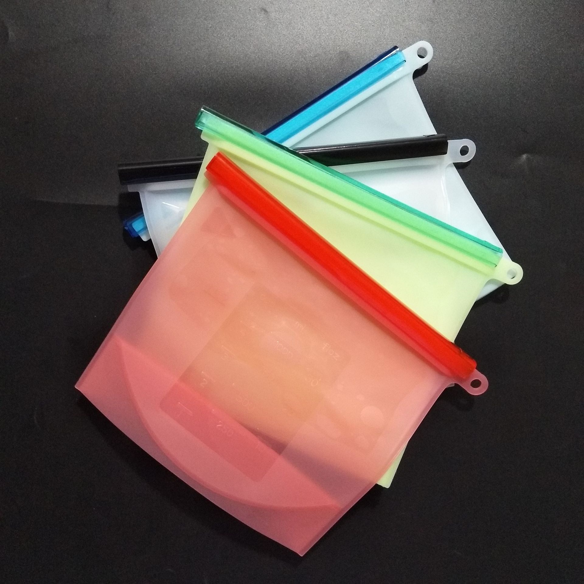 硅胶食品保鲜袋密封真空袋大小号食物保鲜袋微波炉加热袋厂家直供