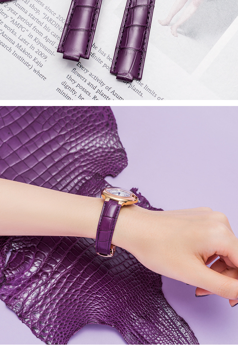 2、请问陈乔恩的这款紫色手表是什么牌子的。