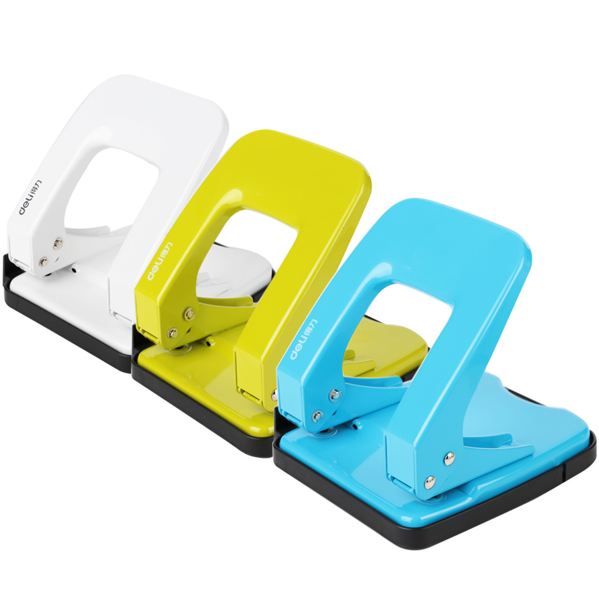 得力0138打孔机双孔2孔圆孔a4纸张打孔器 两孔文件档案装订