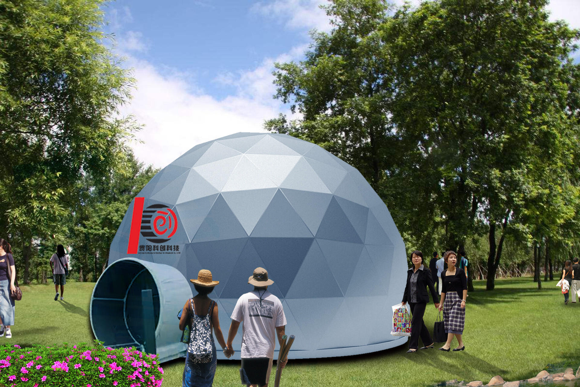 科创移动式球幕影院gy001kj 源头厂家移动球幕影院出租 充气移动球幕