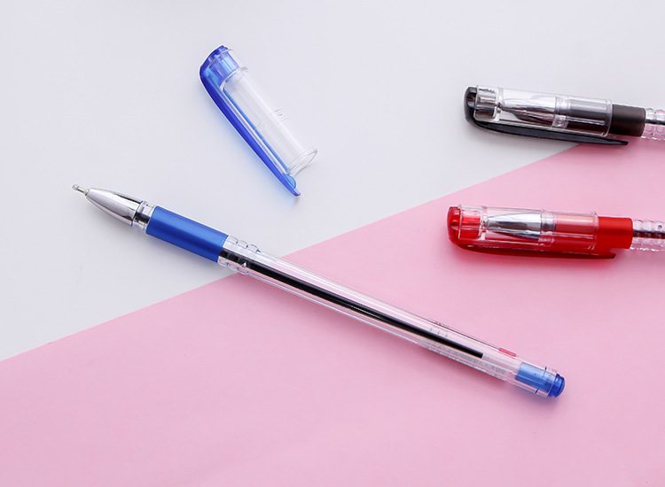 奥博638圆珠笔 香味原子笔0.38mm 学生中油笔 超细半针管 盒装