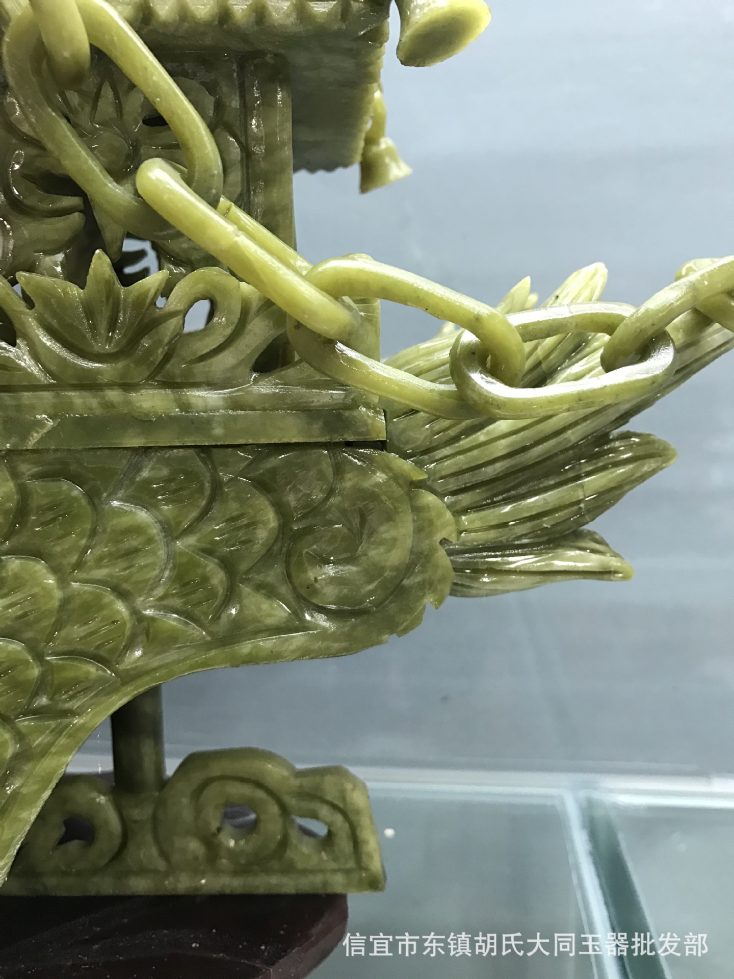 厂家批发 60cm南玉龙船一帆风顺客厅玉石摆件家居工艺品创意礼