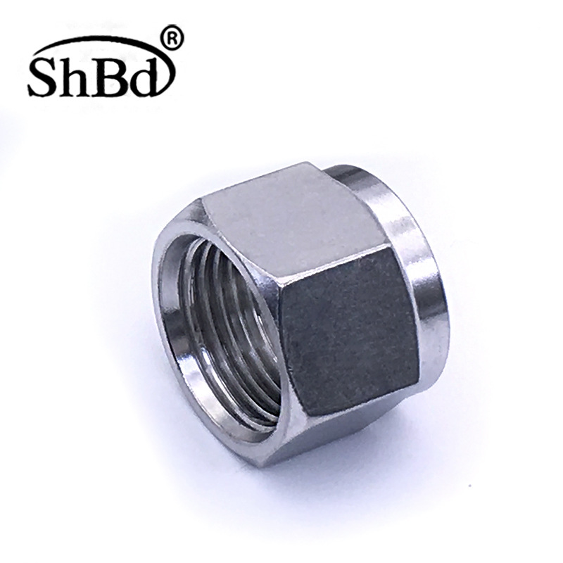 不锈钢304卡套接头配件卡套螺母螺帽卡套帽子