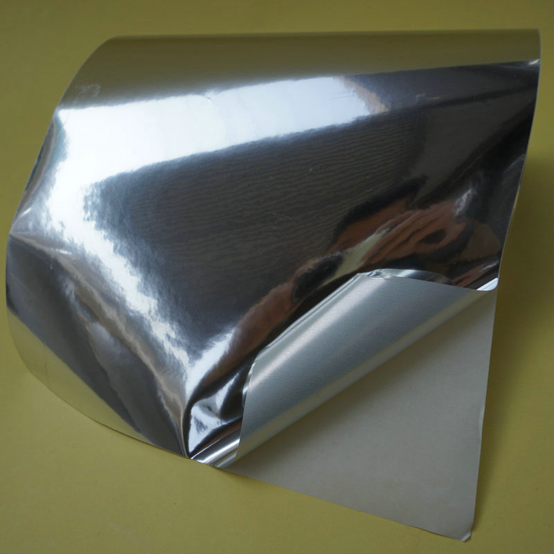 5丝亮银bopp格拉辛底水胶不干胶材料 激光打印不干胶批发