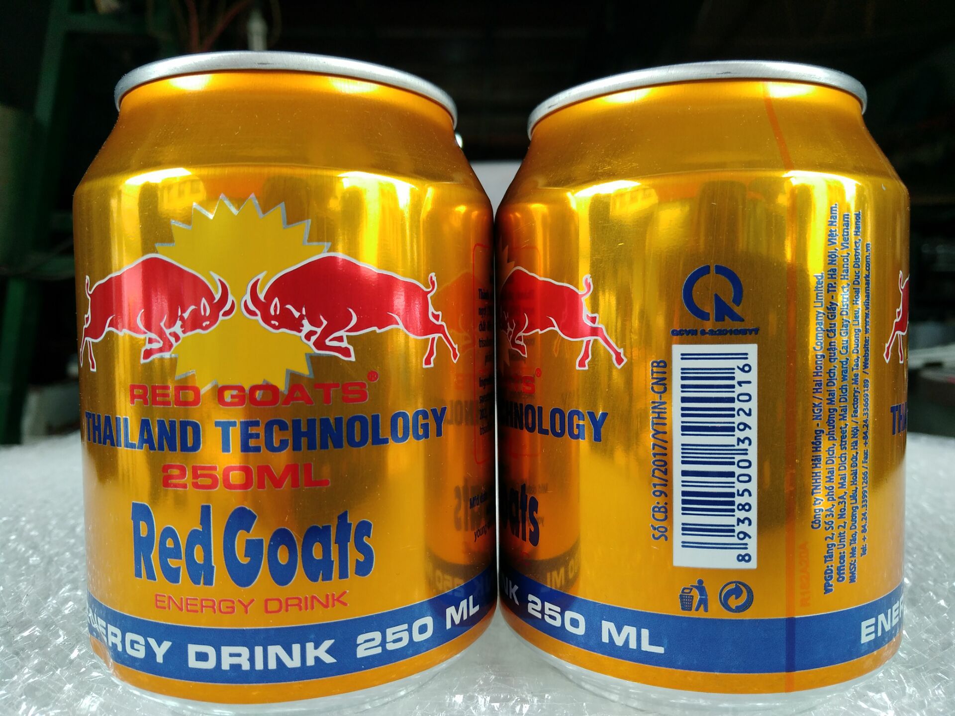 越南红羊版红牛碳酸维生素250ml 24罐一箱进口饮料批发