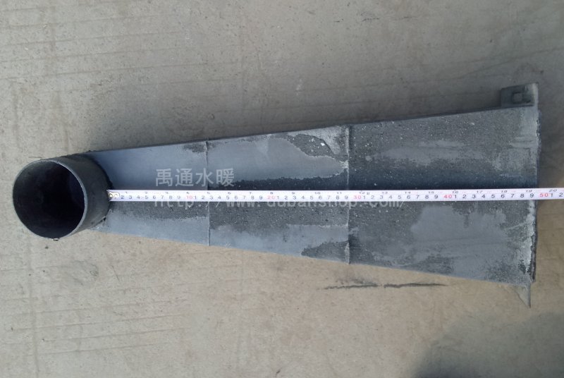 【50cm*dn100】屋面侧入式雨水斗 铸铁房顶雨水口 落水弯头