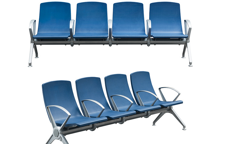 恒发绅徕仕批发公共椅 多人位可定制pu排座椅 公共场所休闲区排椅