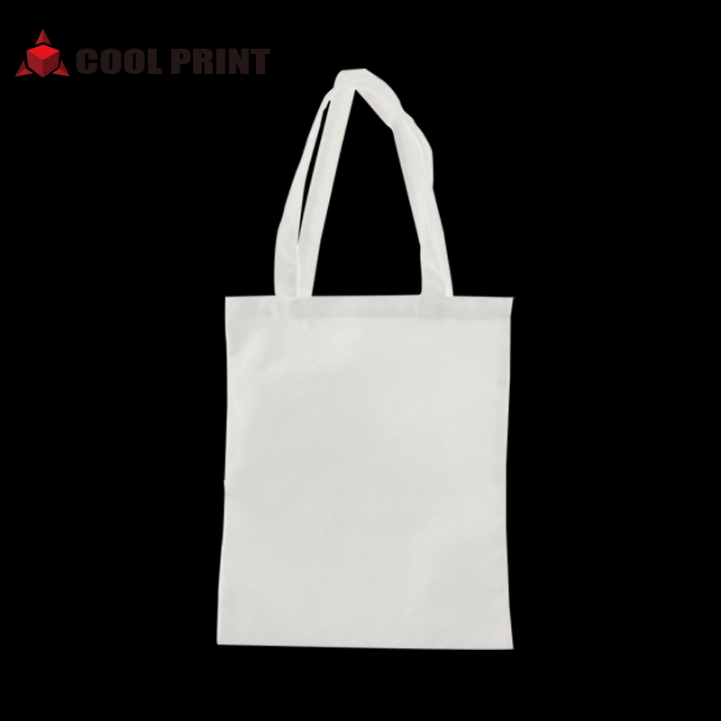 Thermal Transfer Student Advertising Canvas Bag Artistic One-Shoulder Canvas Bag Can Be Printed Blank Vertical Handbag Wholesale