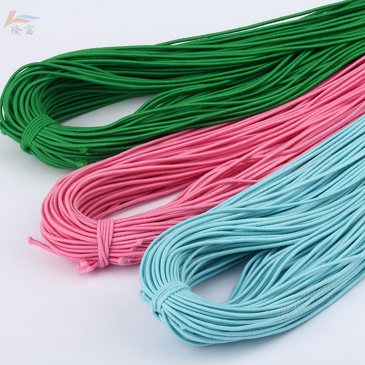 【1.5毫米粗】现货1.5mm彩色弹力绳 1.5毫米粉色弹力线 高弹进口