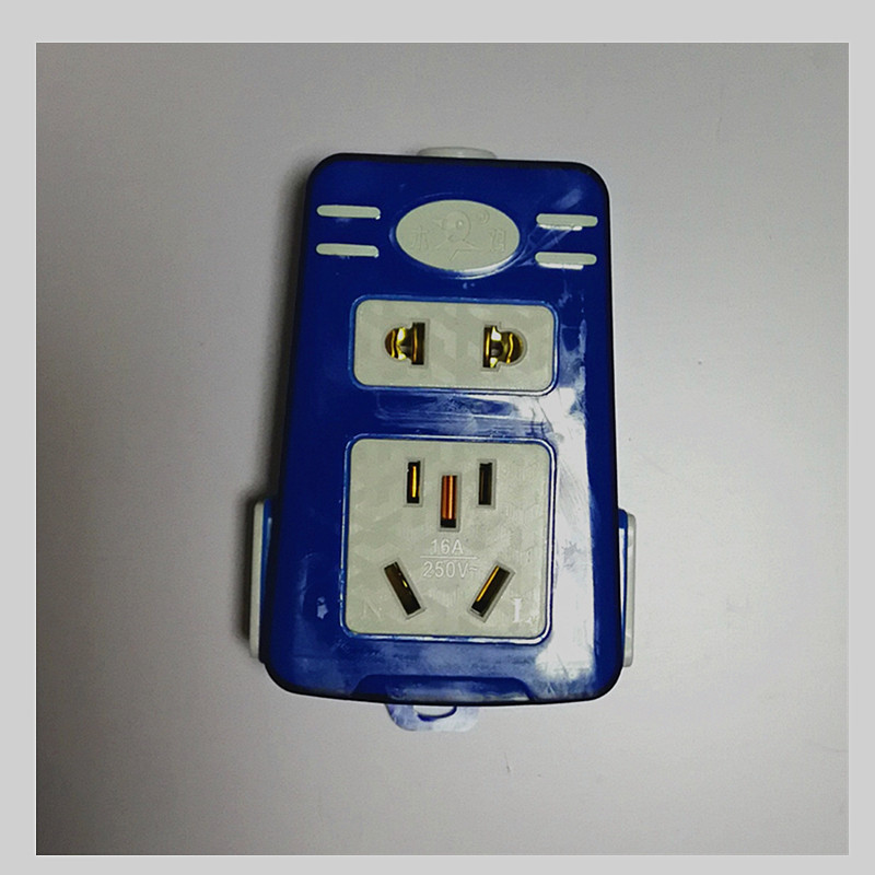 木鸡805无线11孔插座一体成形 铜片 双面可插 易接线大功率工程用