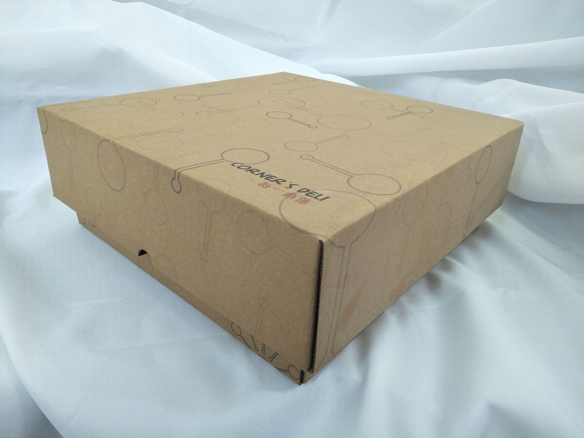 纸盒-e瓦楞牛皮纸盒天地盖零食包装打包盒水果特产包装盒厂家定做