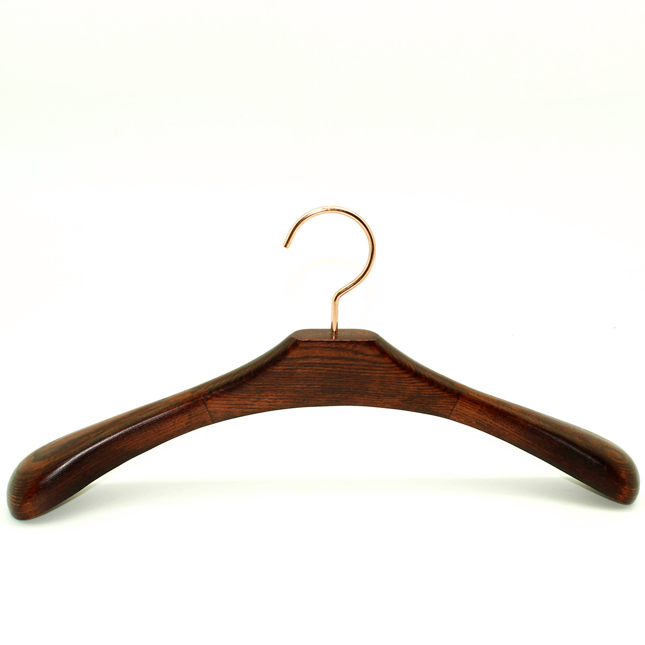 工厂批发水曲柳酒店实木衣架复古防滑衣挂成人衣撑