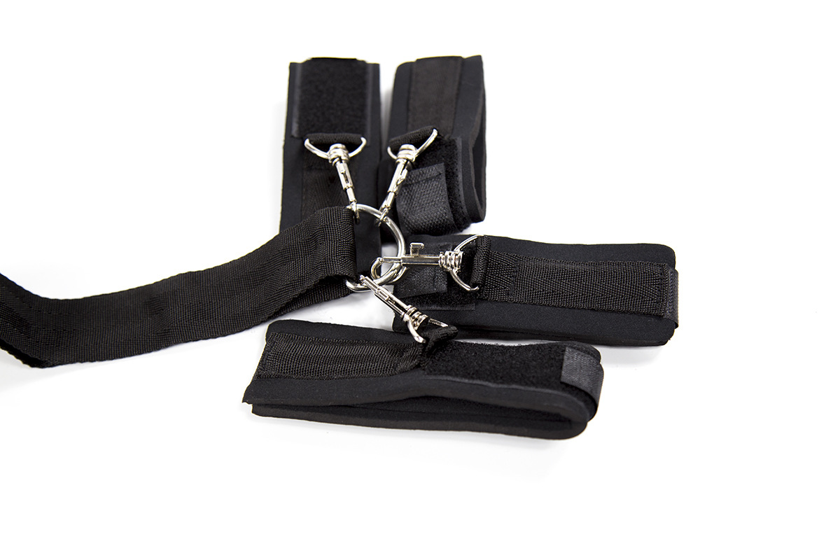 工厂店情趣用品尼龙口球手铐反背手铐组合套装捆绑束缚玩具性用品