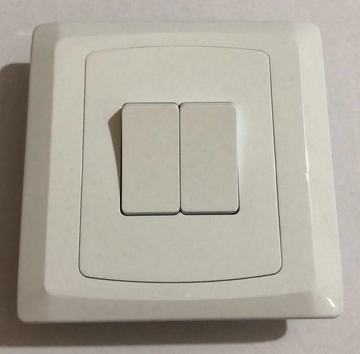 bona   二开双控开关  l-002 墙壁开关插座  家用酒店款 工厂直销