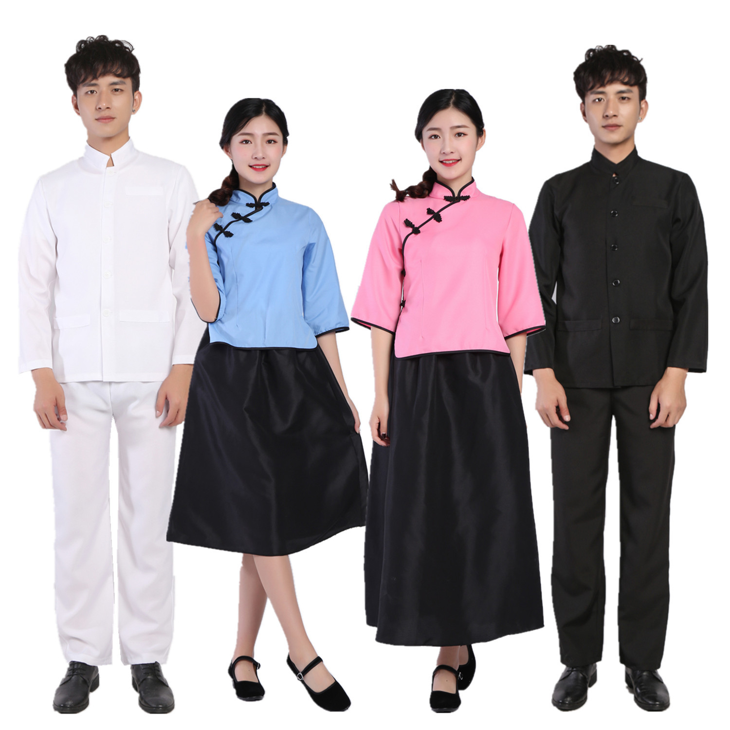 传统民国服饰男女装校服 民国风学生装五四青年装演出服 毕业服装
