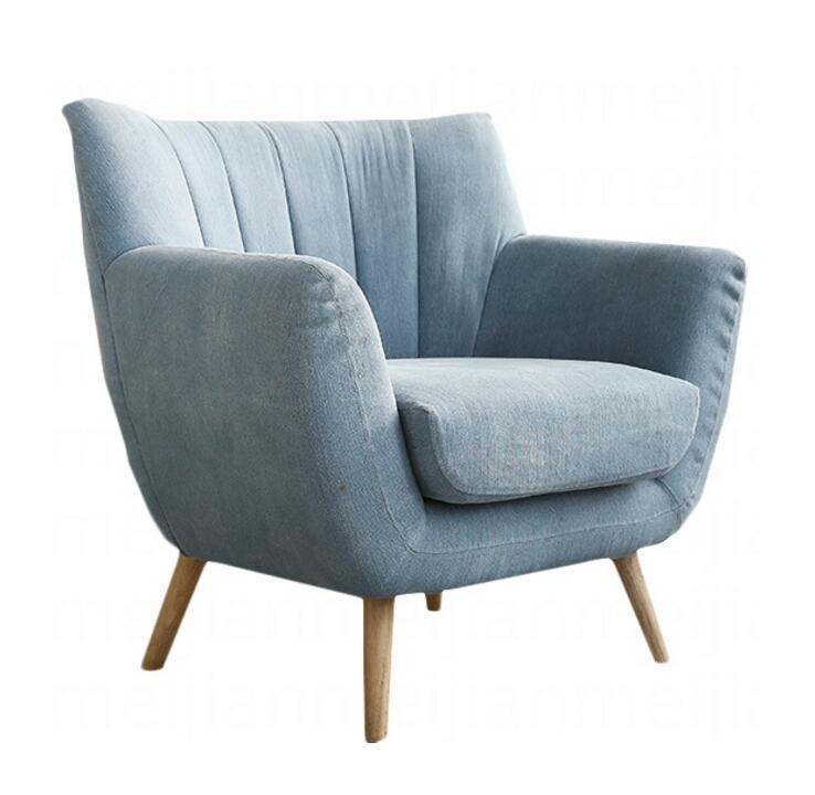 厂家销售批发高弹泡沫海绵单人沙发布艺单人沙发懒人沙发柔软舒适