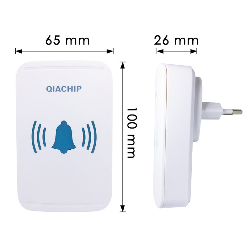 Self-Generating Wireless Doorbell Beeper Battery-Free Dustproof Wireless Home Electronic 38 Chord Ding Dong Doorbell